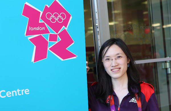 Chinese girl volunteering at London Olympics