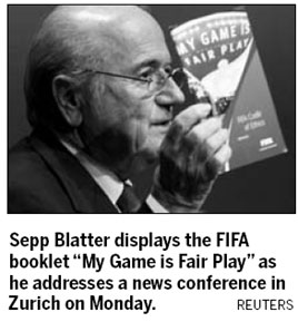 Boss Blatter denies any crisis at FIFA