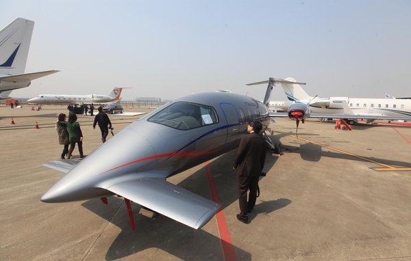 Business aviation show starts in Shanghai