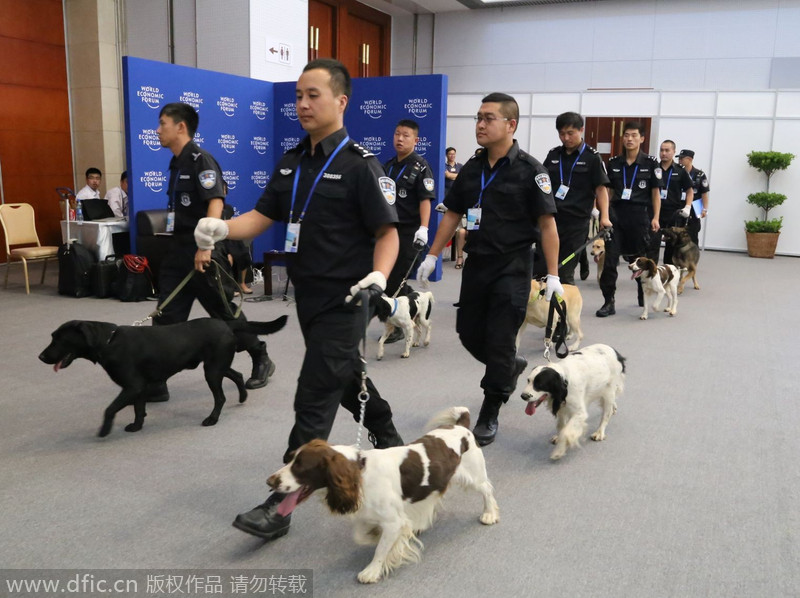 Patrol dogs ready for Davos security inspection