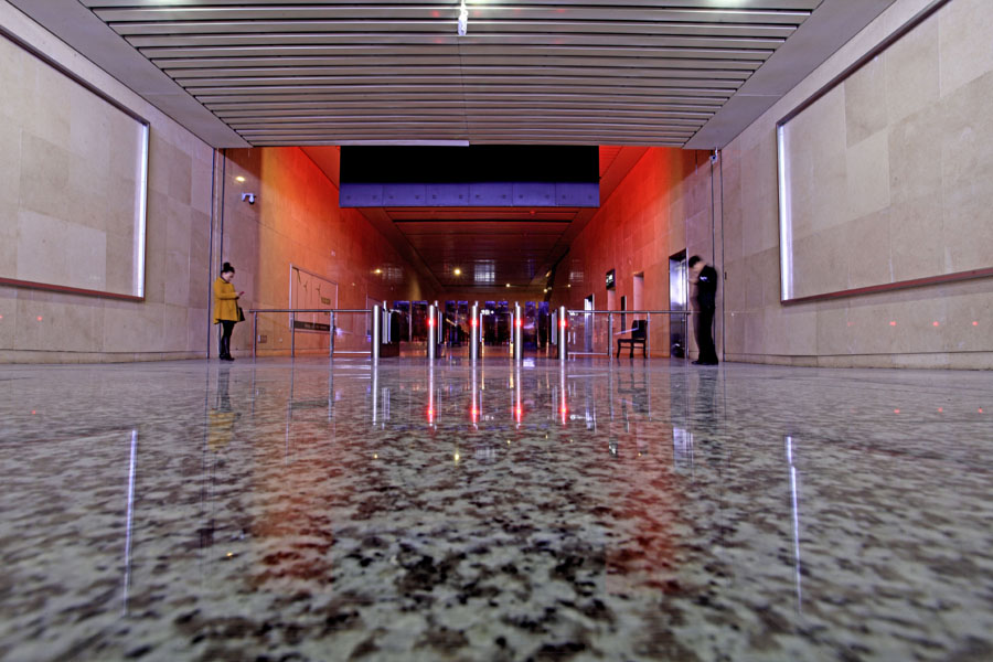 Light decor at Jilin Railway Station