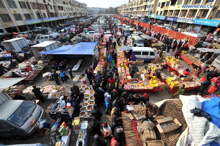 People prepare for Chinese New Year