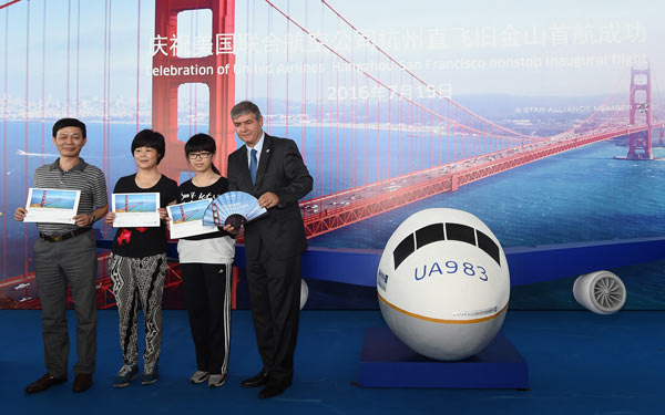 Nonstop flights link Hangzhou, San Francisco