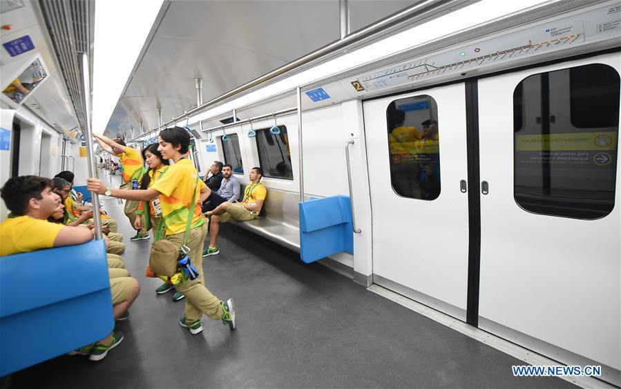 Rio's key Olympic transport metro line uses China-made trains