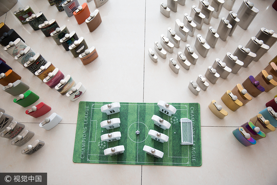 Young man making small flasks a big business