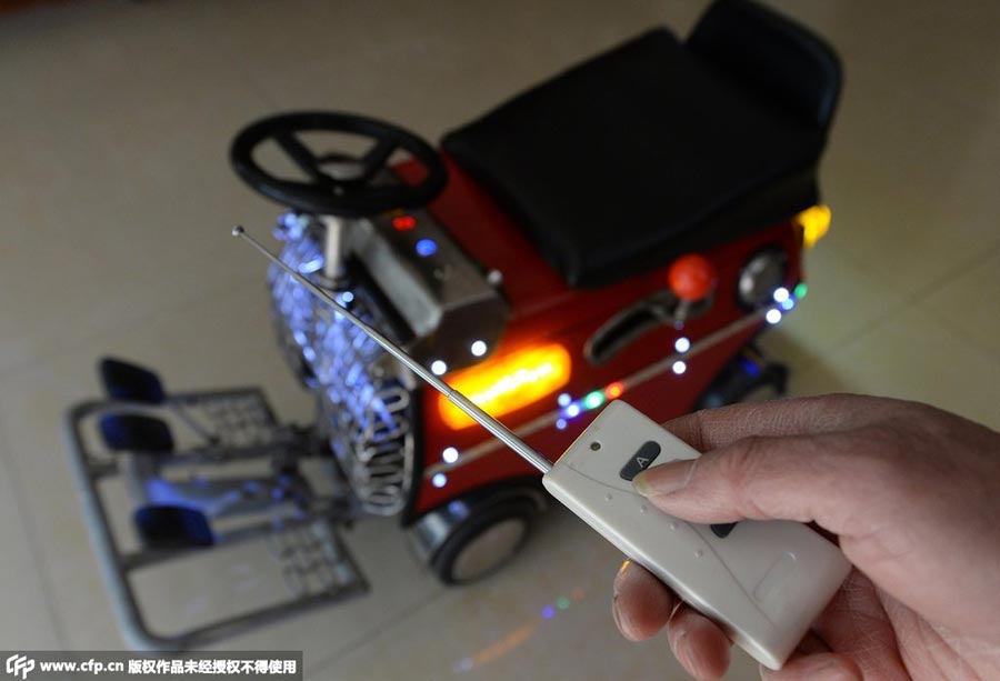 Shanghai native makes tiny car with $240