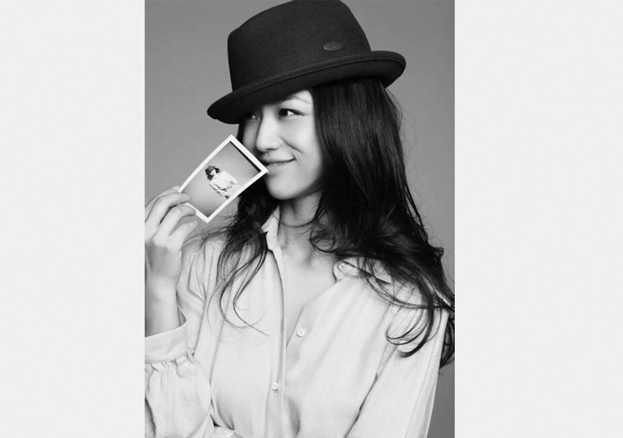 Tang Wei poses for birthday photos