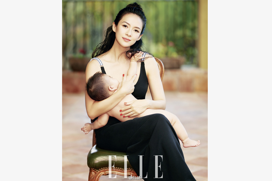 Actress Zhang Ziyi poses for fashion magazine