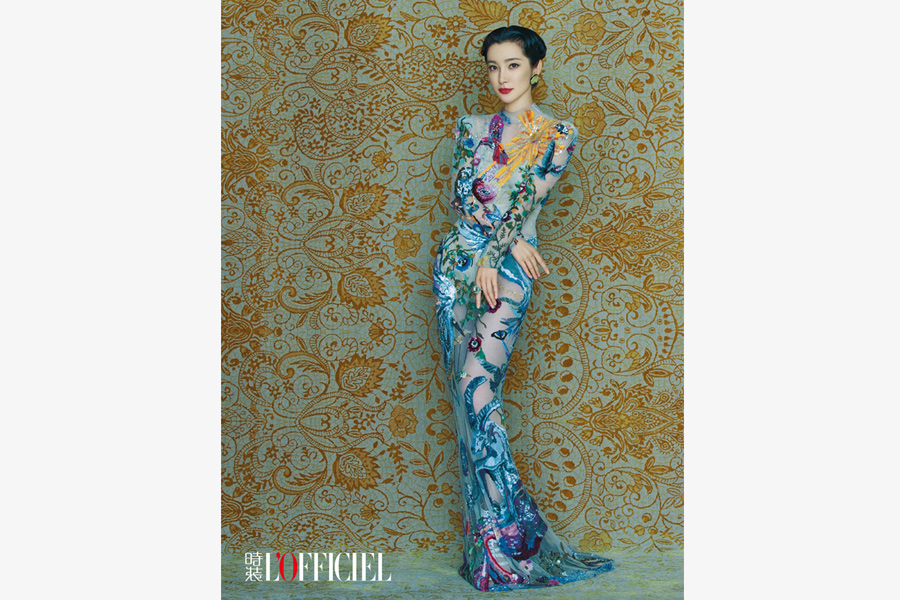 Actress Li Bingbing poses for fashion magazine