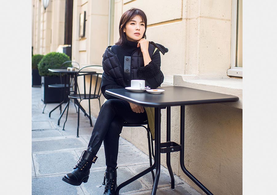 Chinese actress Liu Tao releases fashion shots in Paris