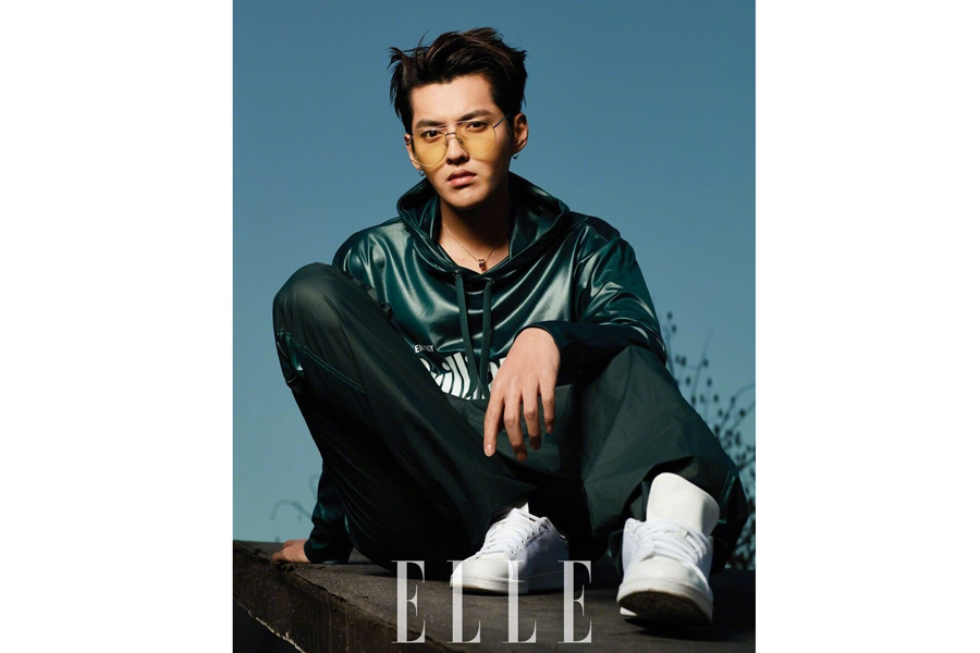 Fashion icon Kris Wu poses for the fashion magazine