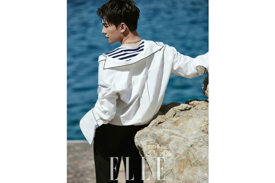 Actor Yang Yang poses for the fashion magazine