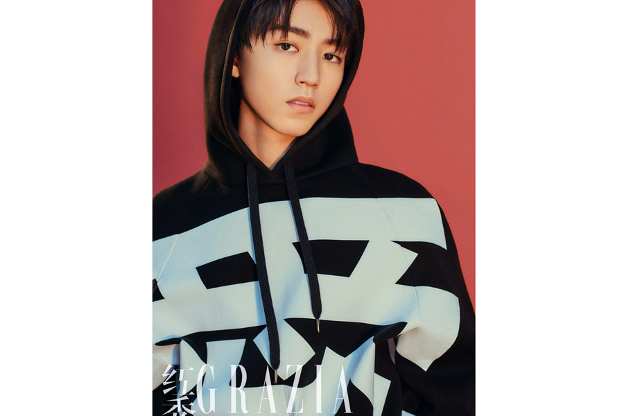 Teen actor Wang Junkai poses for fashion magazine