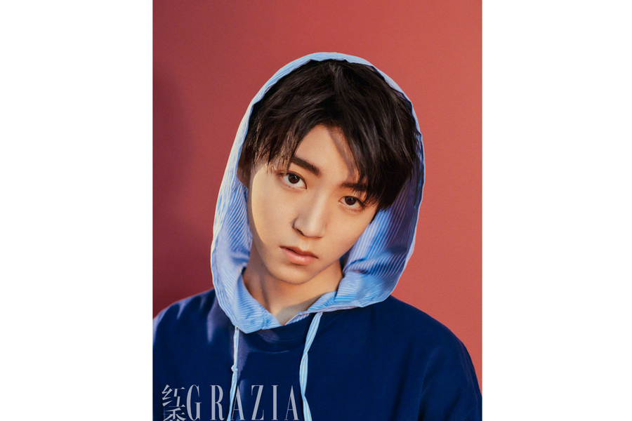 Teen actor Wang Junkai poses for fashion magazine