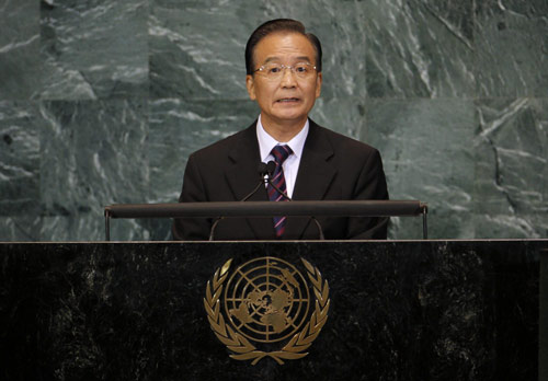 Premier Wen expounds 'real China' at UN debate