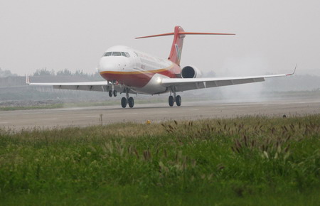 China-made commercial plane makes maiden flight