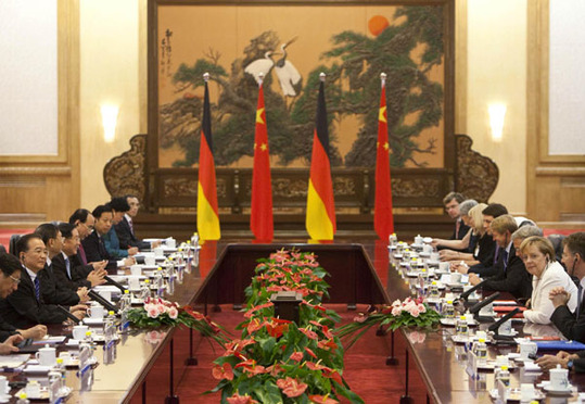 China, Germany ink ten agreements amid Merkel's visit