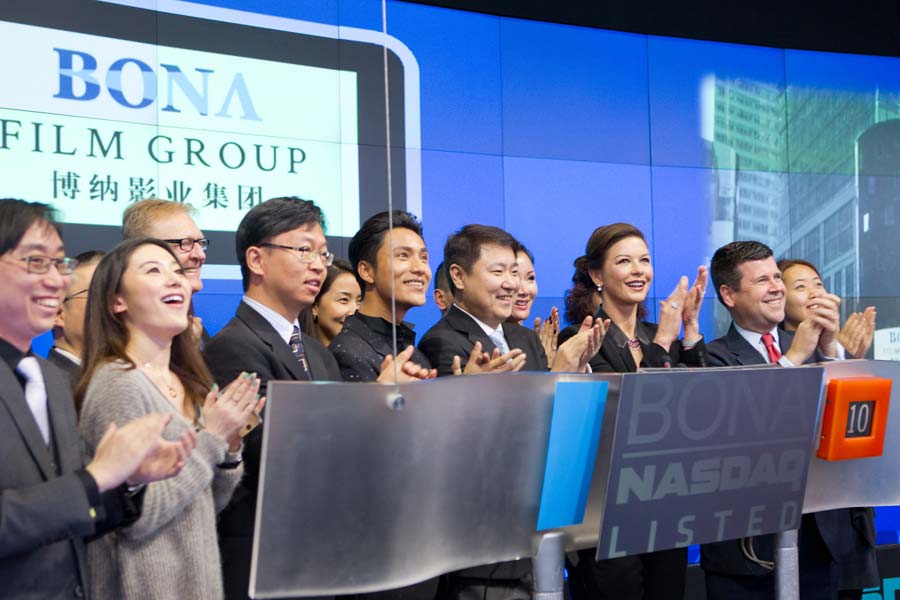 Bona rings Nasdaq bell for IPO anniversary