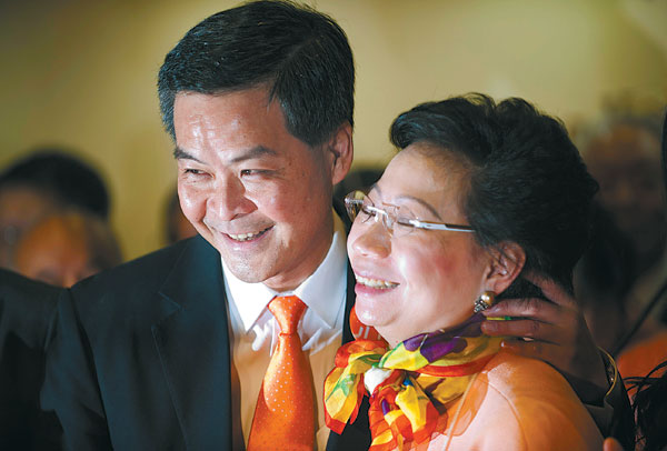 Leung wins HK election