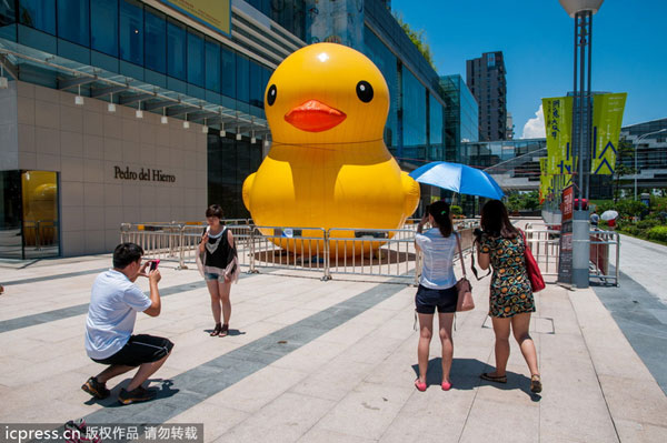 Rubber ducks make surprise appearance