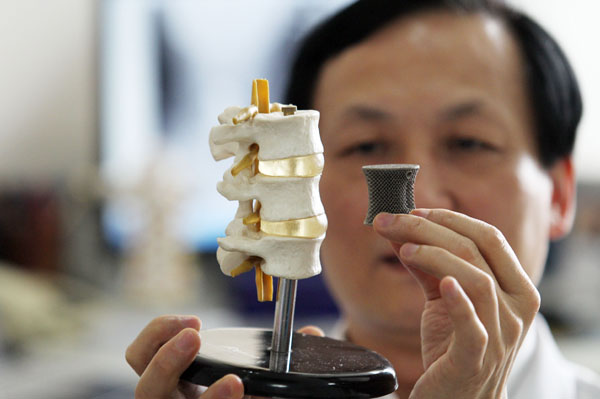 Hospital uses 3D printed orthopedic implants