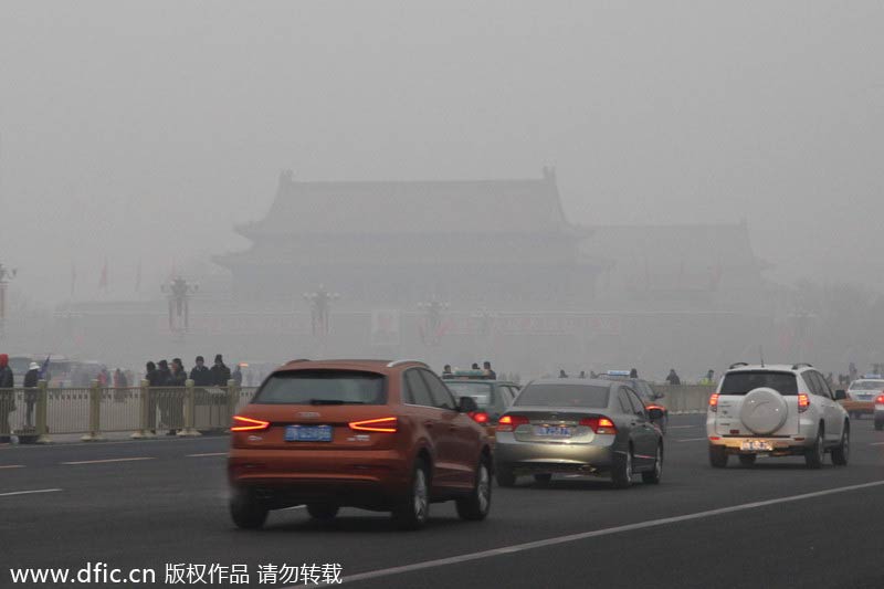 Beijing waits for cold wave to disperse smog