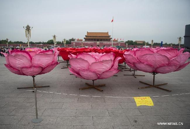 3D printing used in national day flower designs