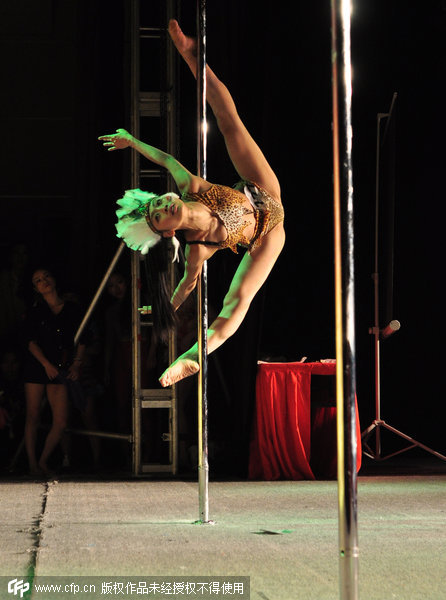 Dancers in pole position at Beijing expo