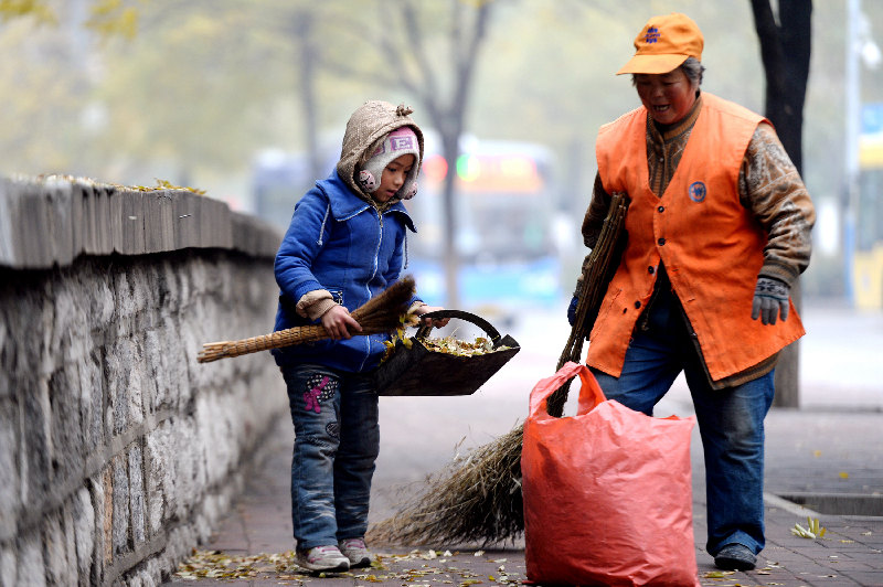 Little Liu lives the cleaner's life