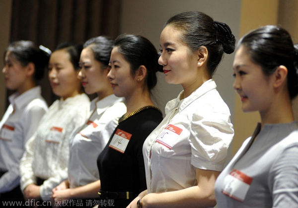 Parade of beauty at job fair