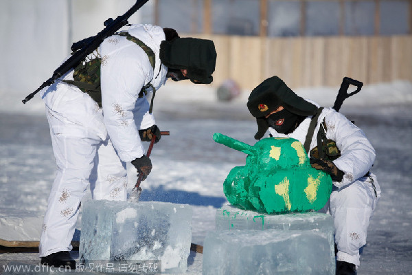 Braving bitter cold for national security