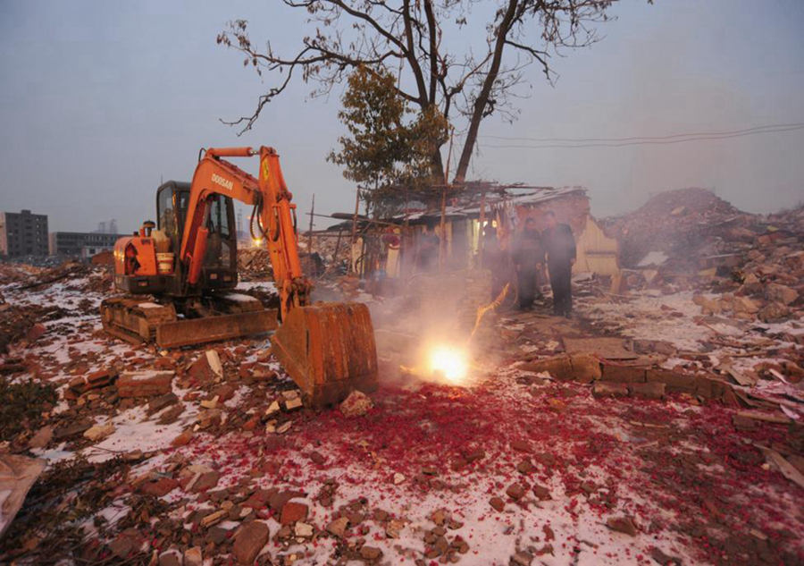 'Nail houses' in China