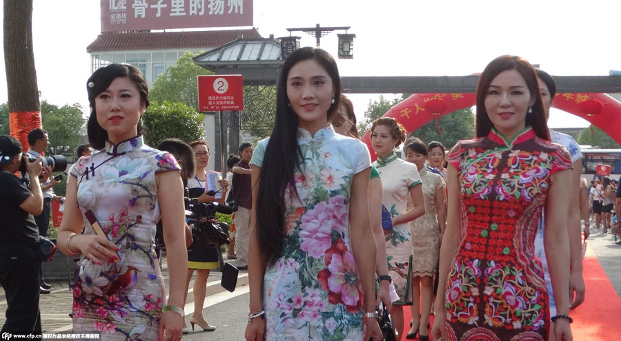 1,000 Cheongsam beauties celebrate 2,500-year-old Yangzhou