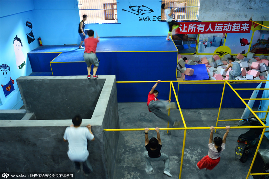 For Parkour fans, the city is the arena