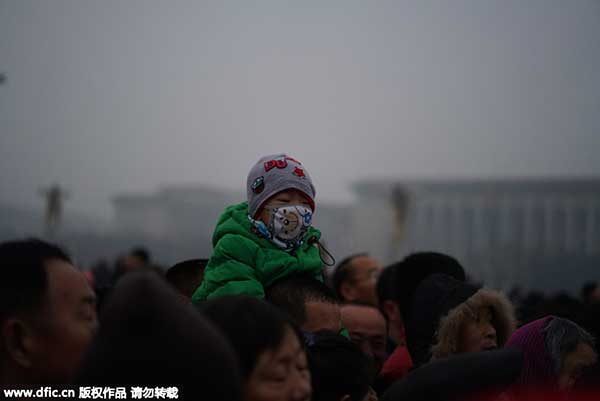 Life in smoggy Beijing amid red alert