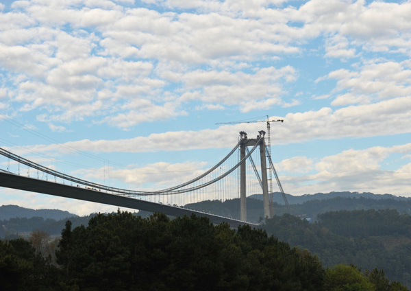 Asia's longest and highest suspension bridge to open to traffic