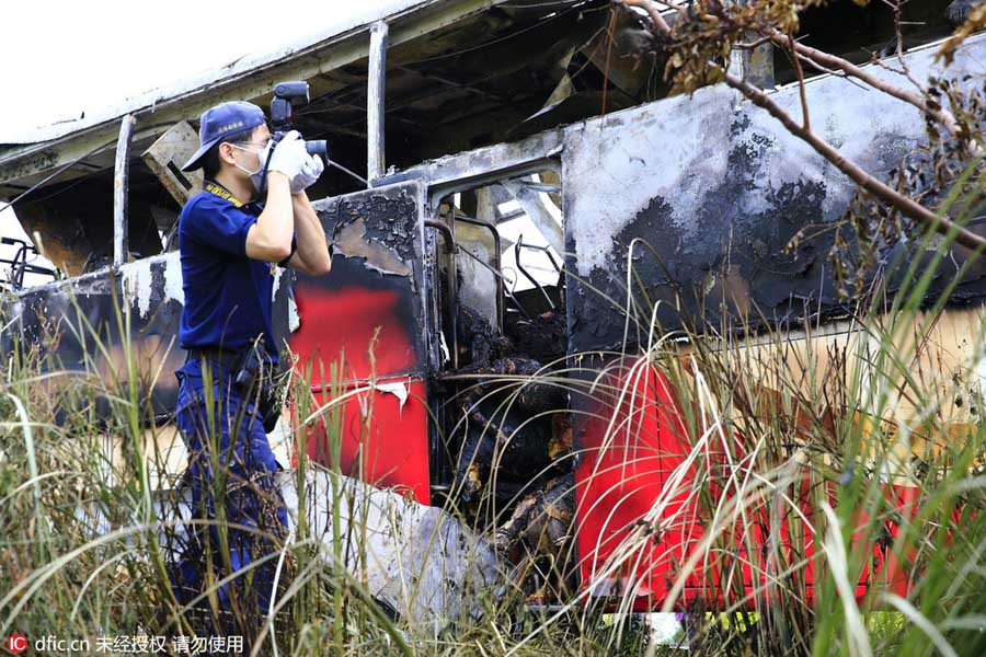 Taiwan bus fire: Tour turns into tragedy