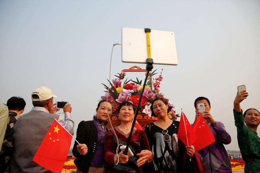 New China, new era: Selfies mark National Day