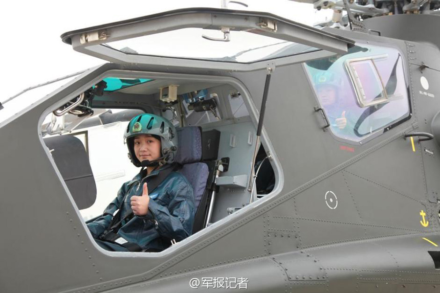 First five female attack helicopter pilots for PLA Army ready for action