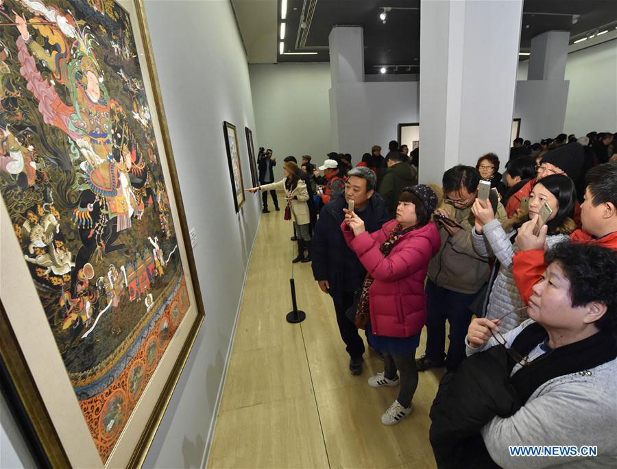 Exhibition of Tibetan Thangka painting held in Beijing