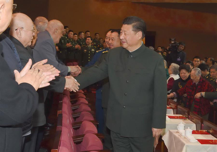 Xi extends New Year greetings to veterans