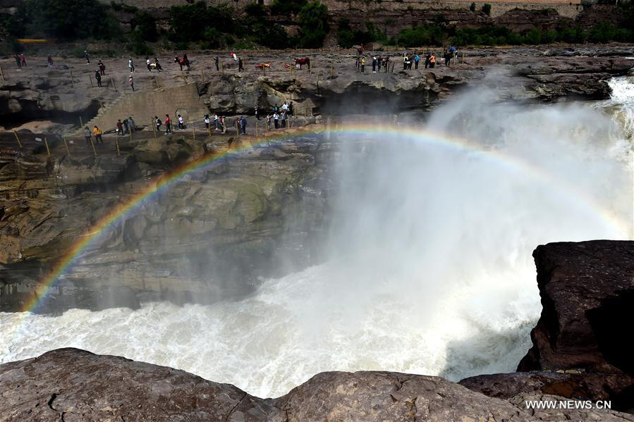 Hukou Waterfall of Yellow River in N China