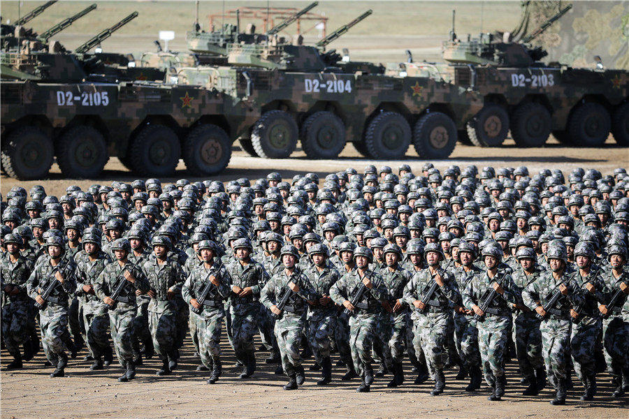 China shows off military strength in PLA parade