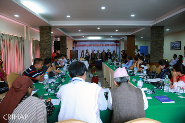 CRIHAP holds capacity building workshop on 2003 Convention in Nepal