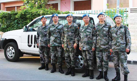 Keeping the peace, showing the flag