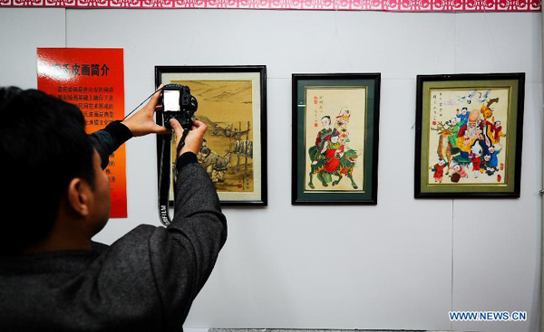 Folk painting exhibition held in NE China's Jilin