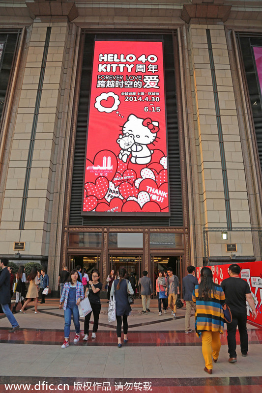 Hello Kitty celebrates 40th anniversary in Shanghai