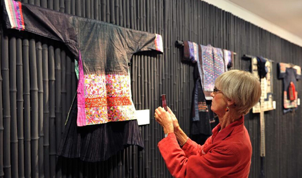 Chinese traditional Miao embroidery on exhibition in Paris