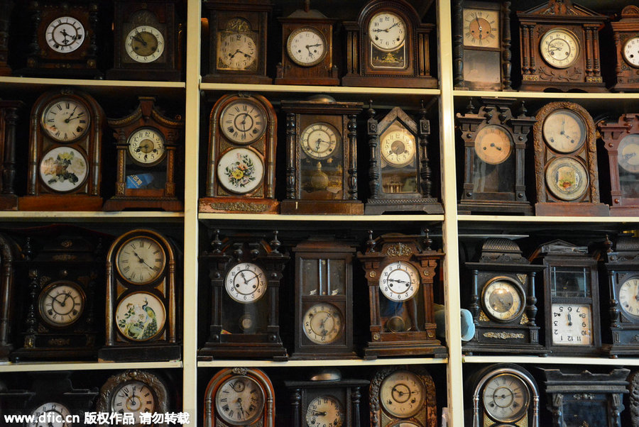 70-year-old woman builds timepiece museum at home