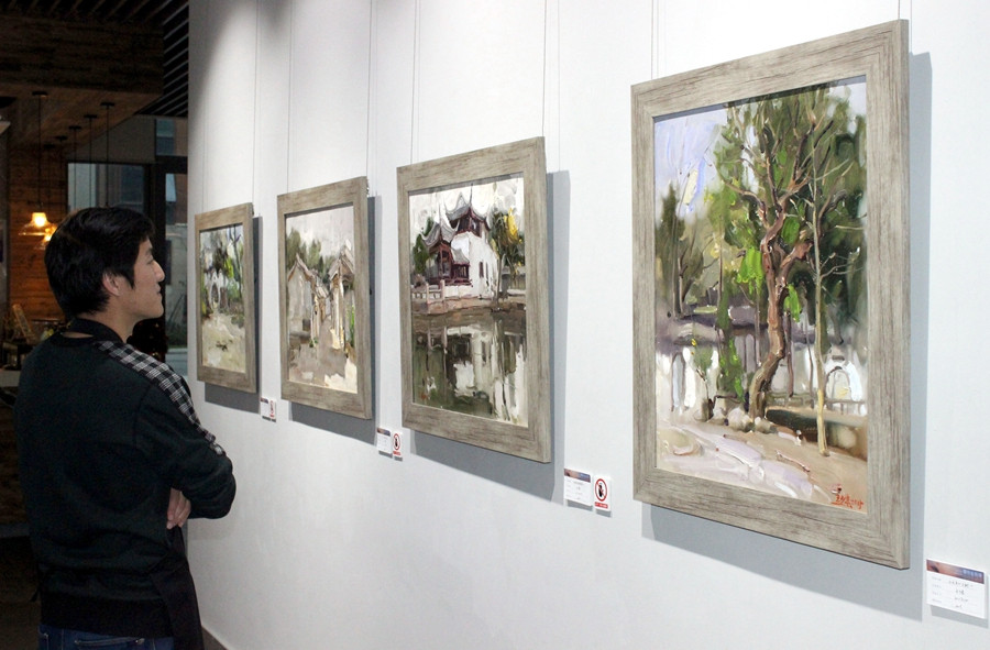 Chinese contemporary oil paintings exhibition held in Suzhou